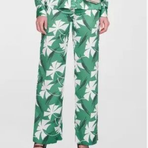 Staud Oscar Printed Wide-Leg Pants